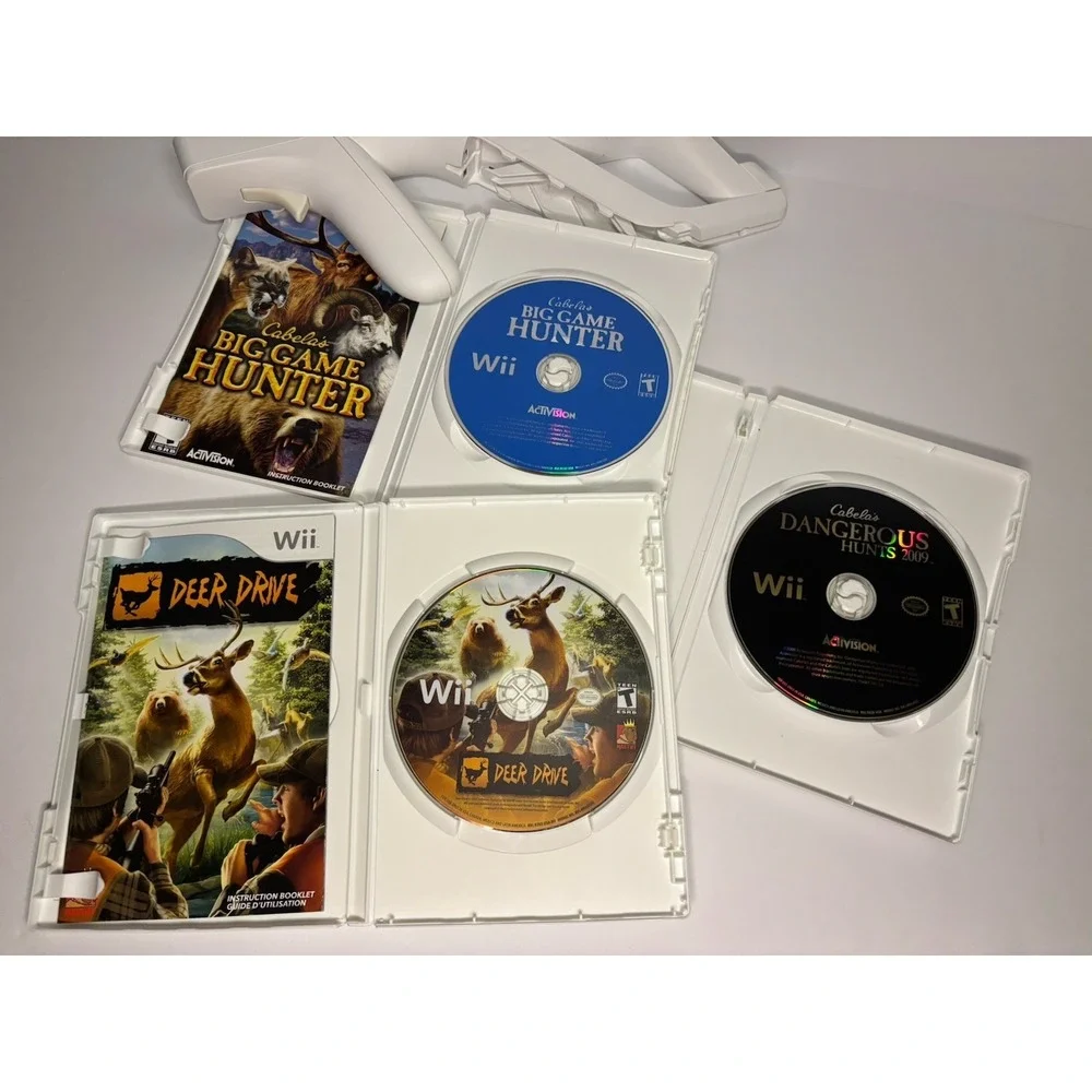 Cabela's Legendary Adventures Big Game Hunter Nintendo Wii Hunting Game Bundle